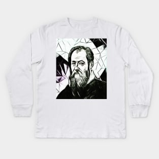 Giorgio Vasari Black and White Portrait | Giorgio Vasari Artwork 3 Kids Long Sleeve T-Shirt